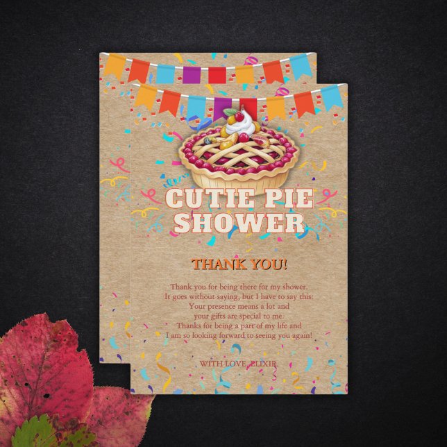 Barnskor för Festive Craft Cutie Paj Party Tack Kort (Skapare uppladdad)