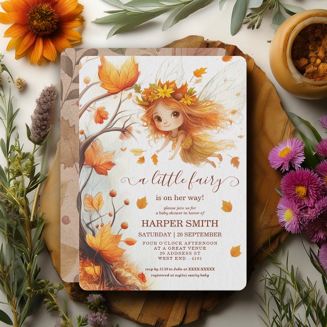 Barnskor för hösten Fairy Woodland Inbjudningar (Skapare uppladdad)