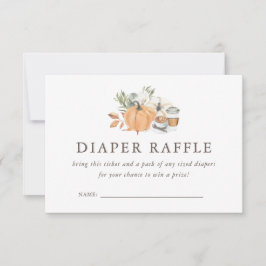 Barnskor för höstkaffe | Diaper Raffle Inbjudningar