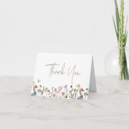 Barnskor för vilda blommor, mappade tack kort