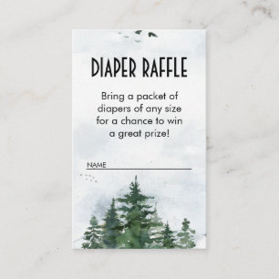 Barnskor för Wilderness Diaper Raffle Infoga Visitkort