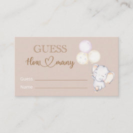 Barnskor i Baby Elegant gissar hur många Tilläggskort