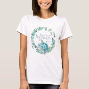 Barnskor i familjen Shirts Mamma Tropical Turtle T Shirt