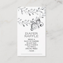 Barnskor i Neutralten av apa, blöjor Raffle Biljet