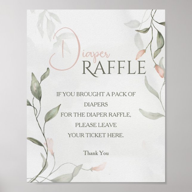 Barnskor i vår, blommor, Blommigt, dykare Raffle Poster (Framsidan)