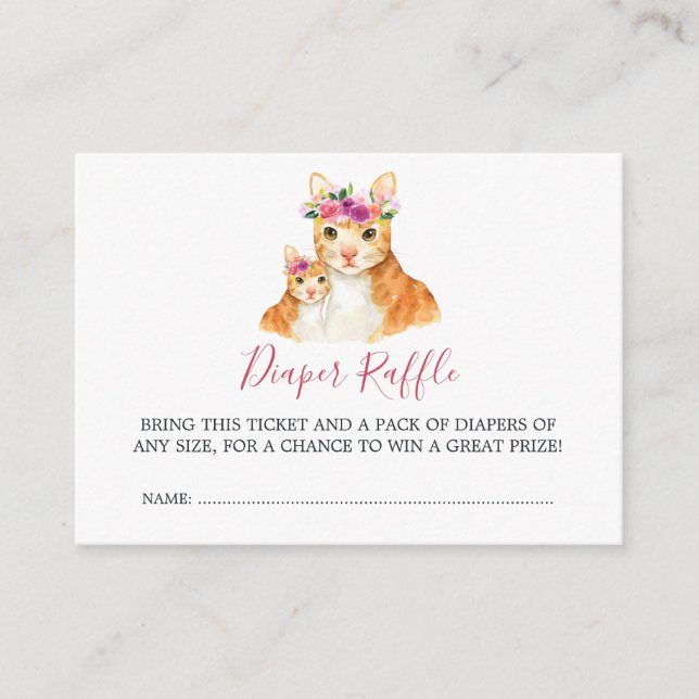 Barnskor, Mamma och Baby, kattblöjor Tilläggskort (Framsida)