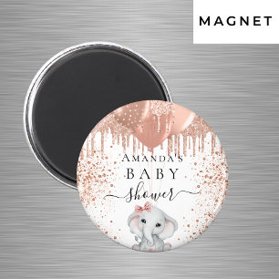 Barnskor med elefantballonger av elefanten ro guld magnet