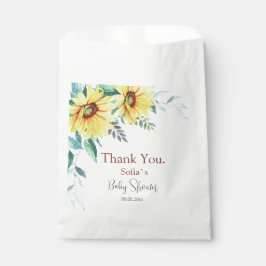 Barnskor med vattenfärgade solrosor.