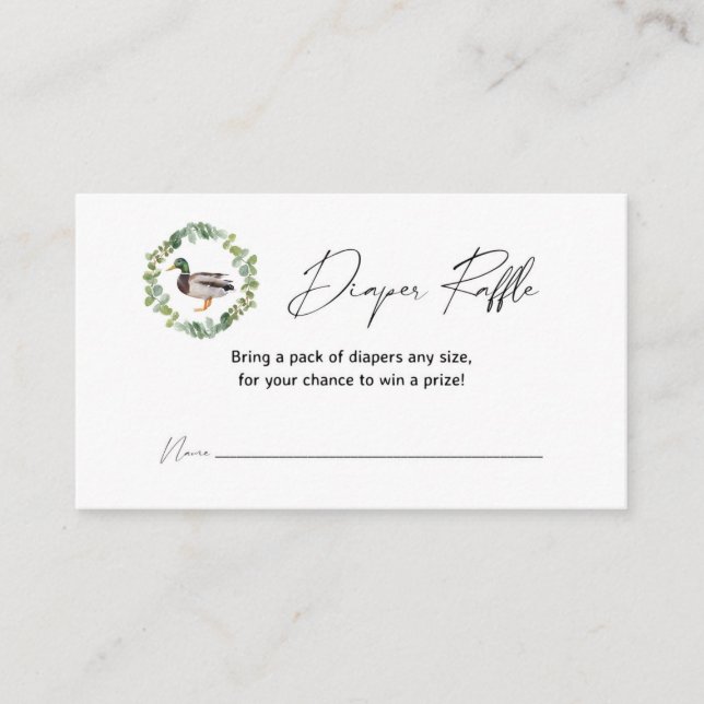 Barnskor på Mallard Anka Tilläggskort (Framsida)