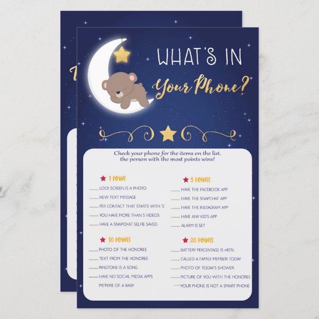 Barnskor som känner till Mamma, Mobila spel (Fram/baksida)