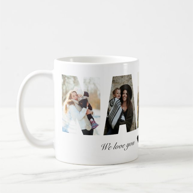 Barnskötarbildcollage Kaffemugg (Vänster)