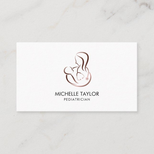 Barnskötare Nurse Baby Doktor Visitkort (Framsida)