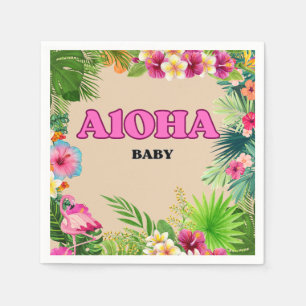 Barnskötare vid tropiska paradis: Aloha Baby Napki Pappersservett