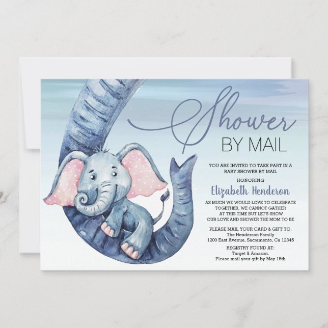 Barnskuva efter post inbjudningar (Framsida)