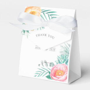 Barnskuva för Tropical Mint Blommigt Baby Shower Presentaskar