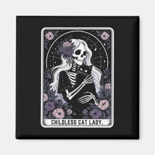 Barnskvällt Dam Cute Cute Gotham Skeleton Tarot Ca Magnet