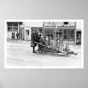 BarnSleigh Seward Alaska 1912 Poster