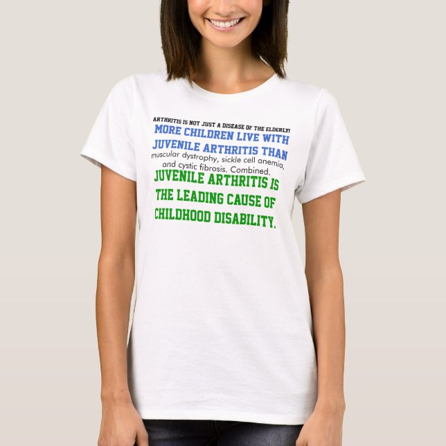 Barnslig artritmedvetenhet tee shirt (Framsida)