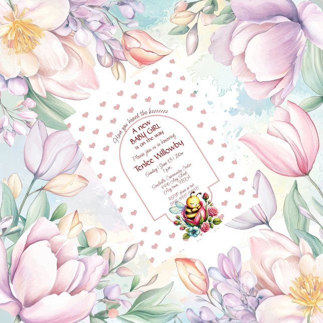 Barnslig bikula sovande i en ros inbjudningar (Skapare uppladdad)