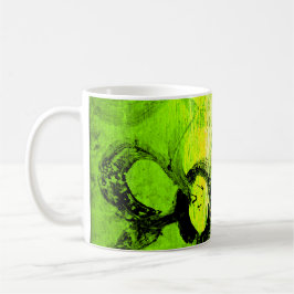 Barnsliga blommor av Duvall (i grönt) kaffemugg