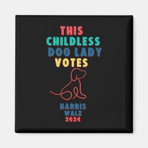 Barnsoberoende Dam-röster Kamala - Harris WAlzheim Magnet