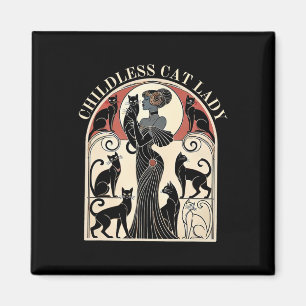 Barnsoldat Cat Dam Cat Karma Retro Funny Magnet