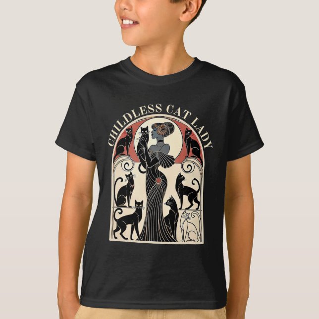 Barnsoldat Cat Dam Cat Karma Retro Funny T Shirt (Framsida)