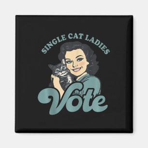 Barnsoldat Cat Dam Vote Kamala Harris 2024 Democ Magnet