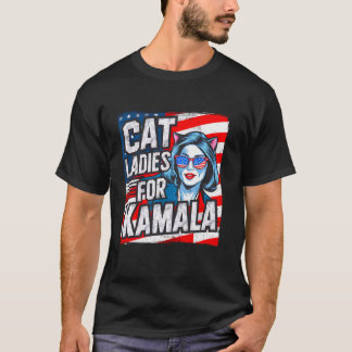 Barnsoldat Kat Dam Dam för Kamala Harris Voting T Shirt