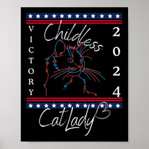 Barnsoldat Katt Dam 2024 Patriotic Feminist Vote " Poster