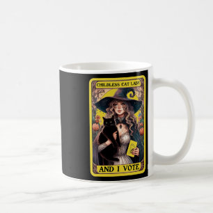 Barnsoldat Katt Dam och jag röstar Kaffemugg