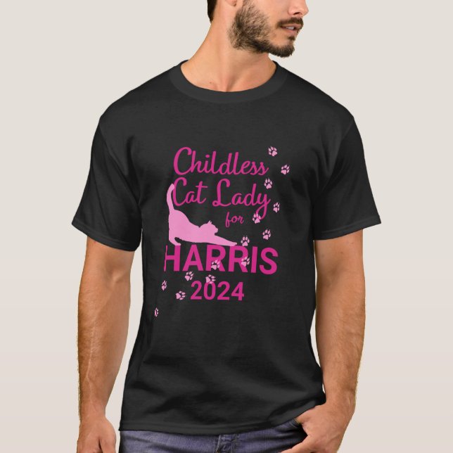 Barnsolt Cat Dam för Harris 2024 T Shirt (Framsida)