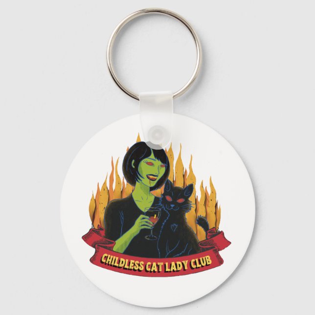 Barnsolt Cat Dam Klubb - nyckelkedja Nyckelring (Framsida)