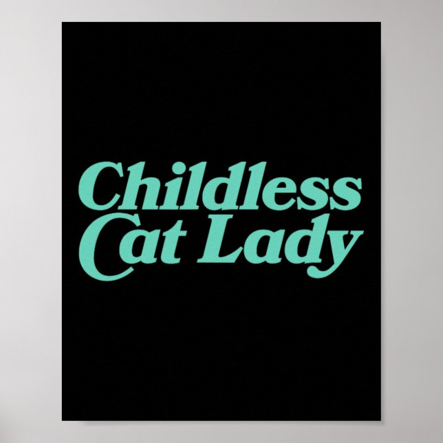 Barnsolt Cat Dam Retro Vibrant Poster (Framsidan)
