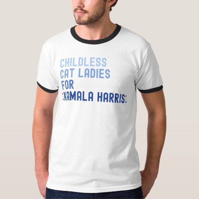 Barnsolt Kat Dam för Kamala Harris 2024 - Kama T Shirt (Framsida)