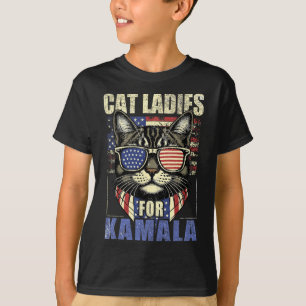 Barnsolt Katt Dam för Kamala Harris 2024 Electi T Shirt