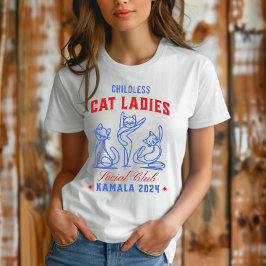 Barnsot Cat Dam för Kamala 2024 Val T Shirt