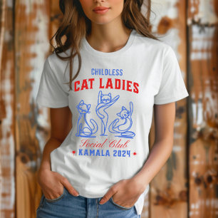 Barnsot Cat Dam för Kamala 2024 Val T Shirt