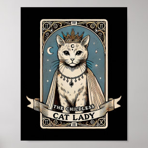 Barnsot Cat Dam Tarot Card Poster