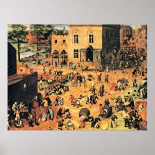 Barnspel, berömd av grafik, poster