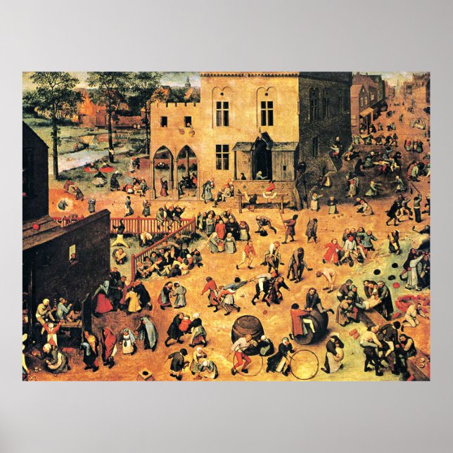 Barnspel, berömd av grafik, poster (Framsidan)