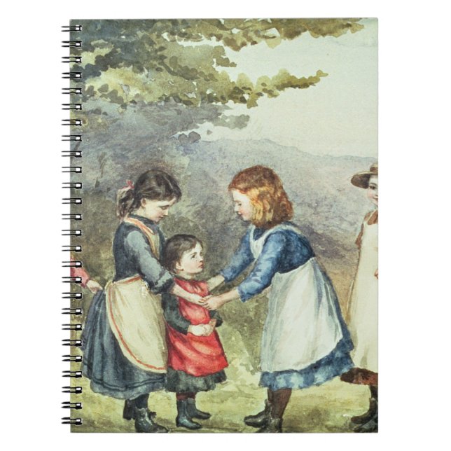 Barnspel, c.1880 (w/c på papper nivå) anteckningsbok (Framsidan)