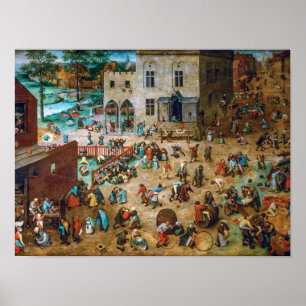 Barnspel   Pieter Bruegel den äldre   Poster