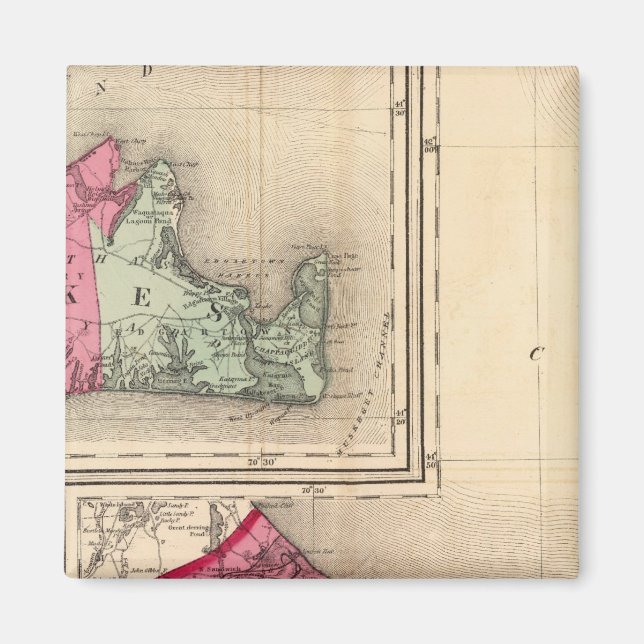 Barnstable, Dukes, Nantucket County Magnet (Framsidan)