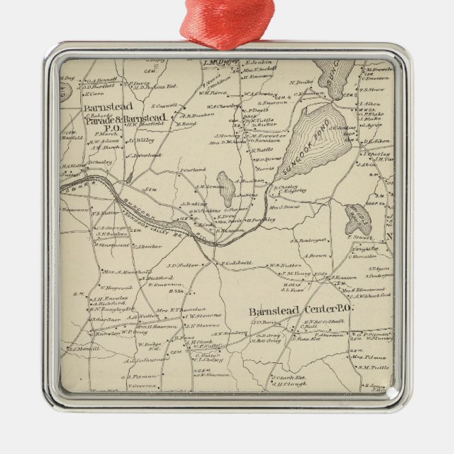 Barnstead, Belknap Co Julgransprydnad Metall (Framsidan)