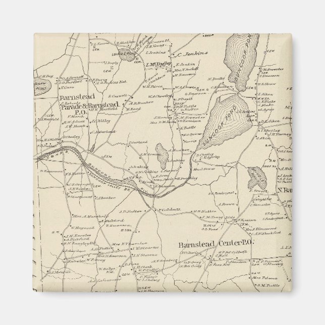 Barnstead, Belknap Co Magnet (Framsidan)