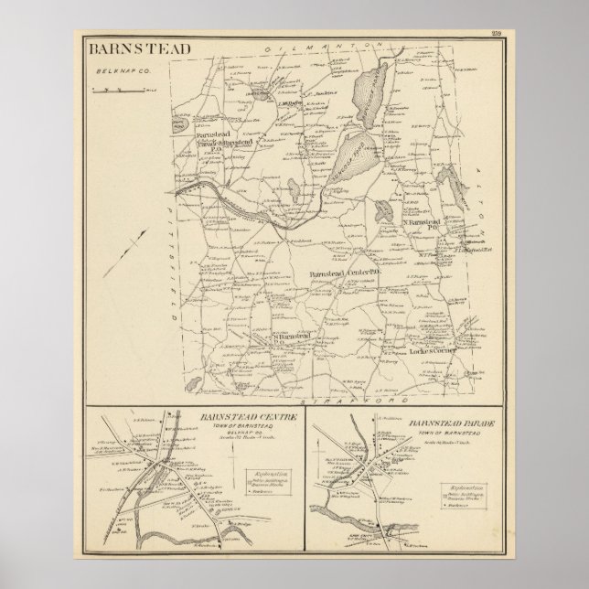 Barnstead, Belknap Co Poster (Framsidan)
