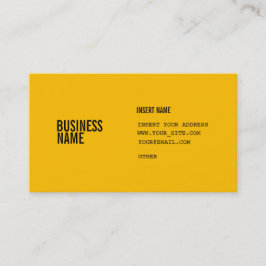 Bärnsten med förtätat typsnitt för kolonner visitkort