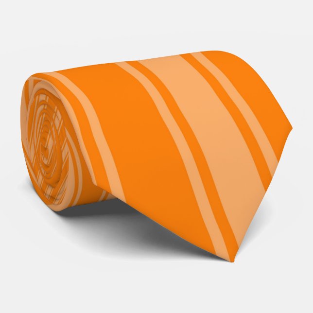 Bärnsten (SAE-ECE) Färg Stripe Funky Mönster Slips (Rullad)