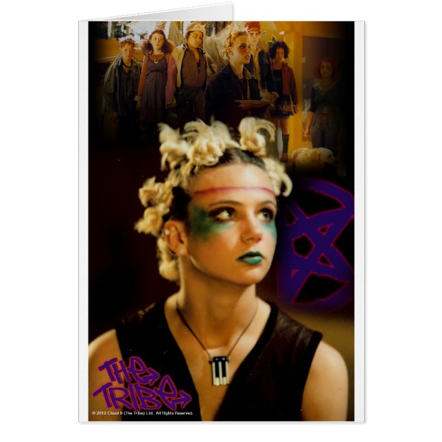 Bärnsten stammen hälsningskort (Framsidan)